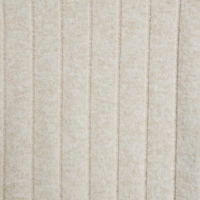 Cream Wide Ribbed Trousers