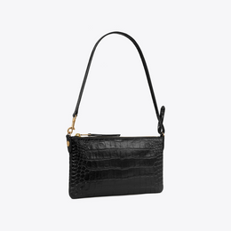 Croc-Embossed Pochette