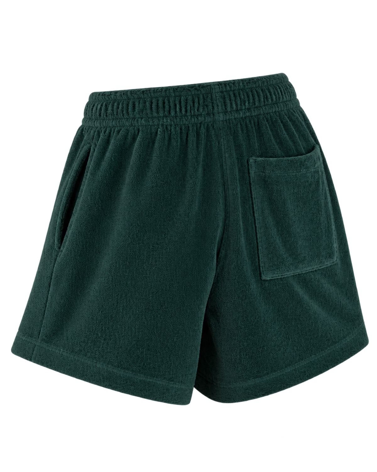 Crown Tennis Velour Short - Forest/Ecru