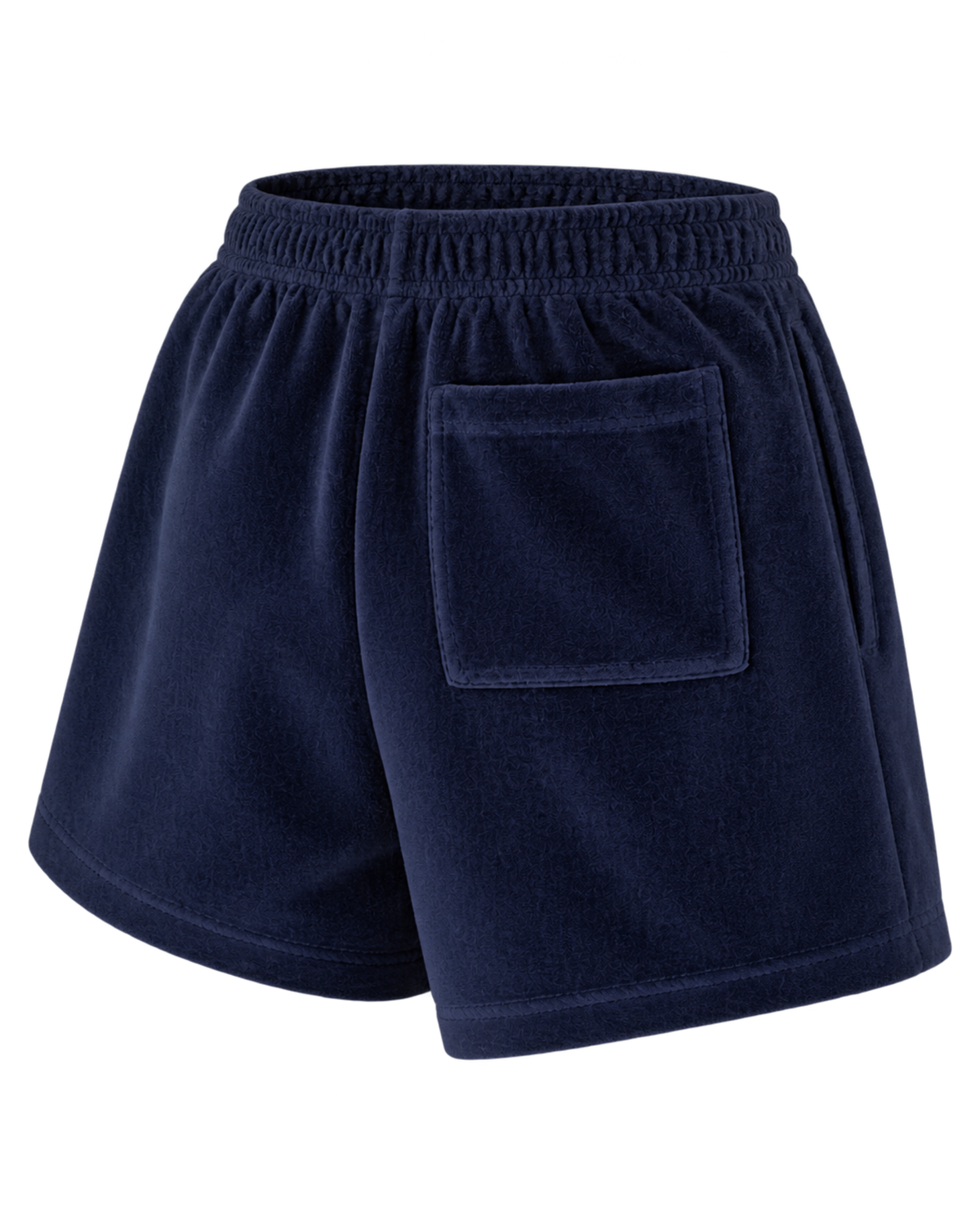 Crown Tennis Velour Short - Navy/Ecru