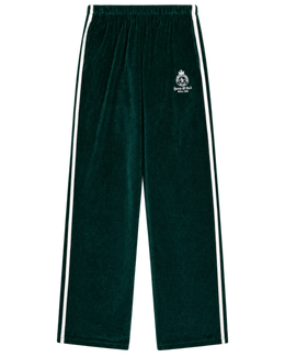 Crown Tennis Velour Sweatpant - Forest/Ecru