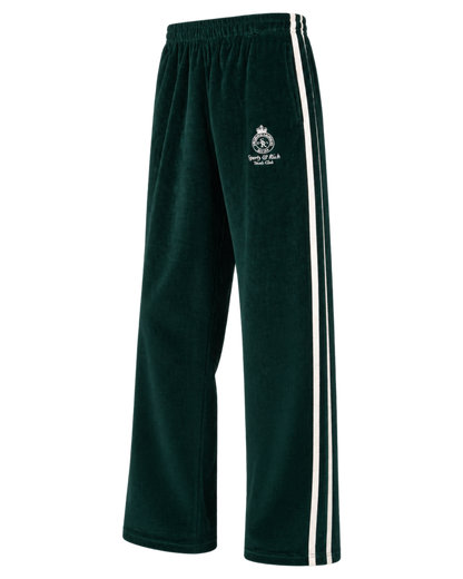 Crown Tennis Velour Sweatpant - Forest/Ecru