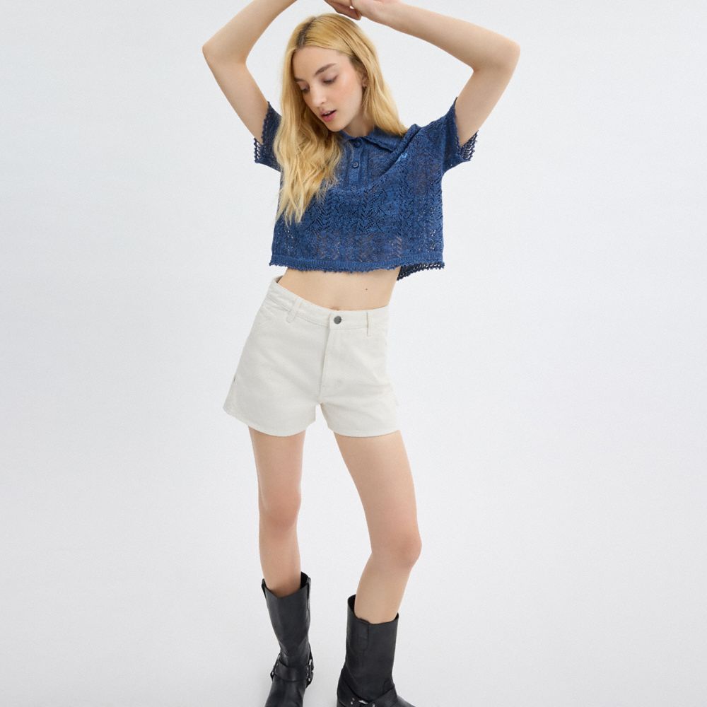 Painter Jean Shorts In Organic Cotton