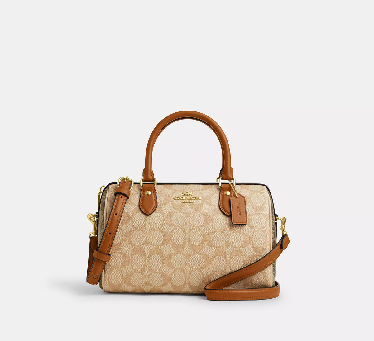 Coach Rowan Satchel Bag In Blocked Signature Canvas - Bags | Shop From The Mirage