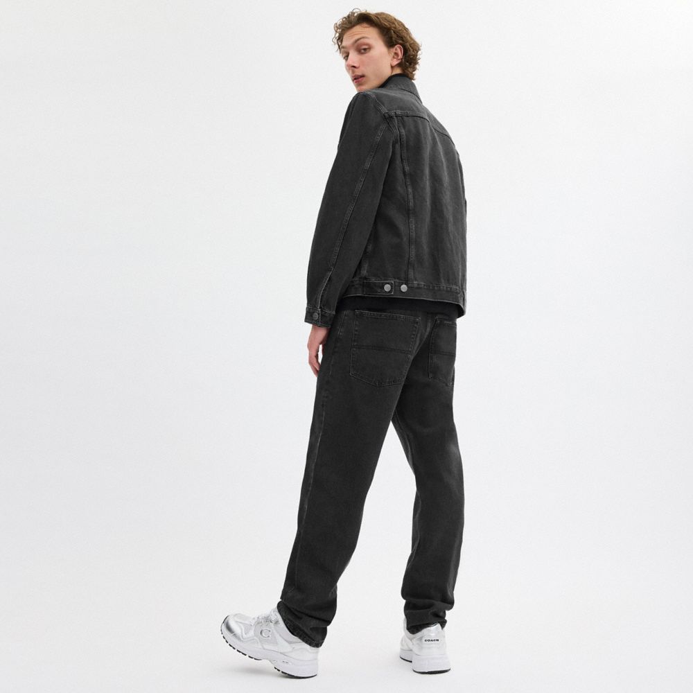 Black Taper Jeans In Organic Cotton