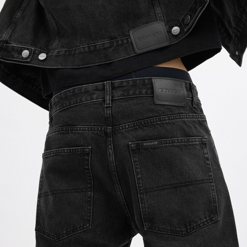Black Taper Jeans In Organic Cotton