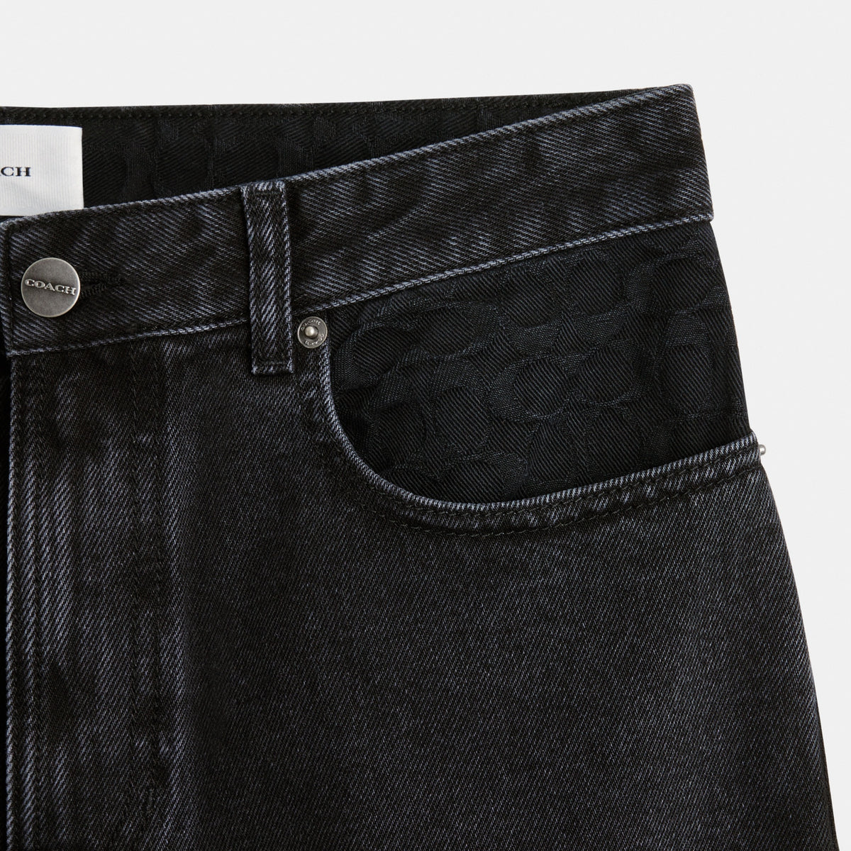 Black Taper Jeans In Organic Cotton