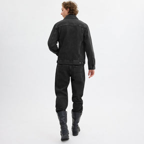 Black Denim Jacket In Organic Cotton