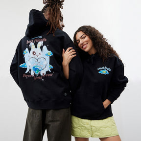 Hoodie With Best Friends Bunny Print