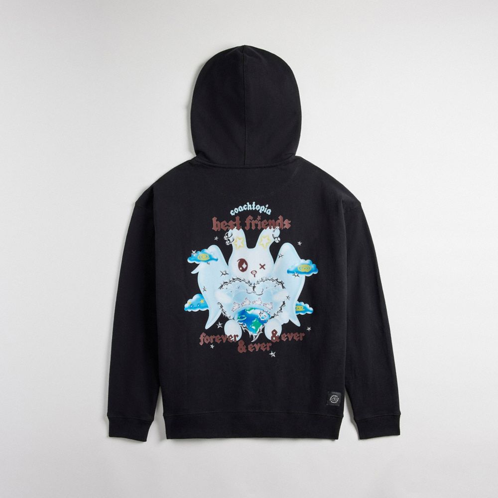 Hoodie With Best Friends Bunny Print