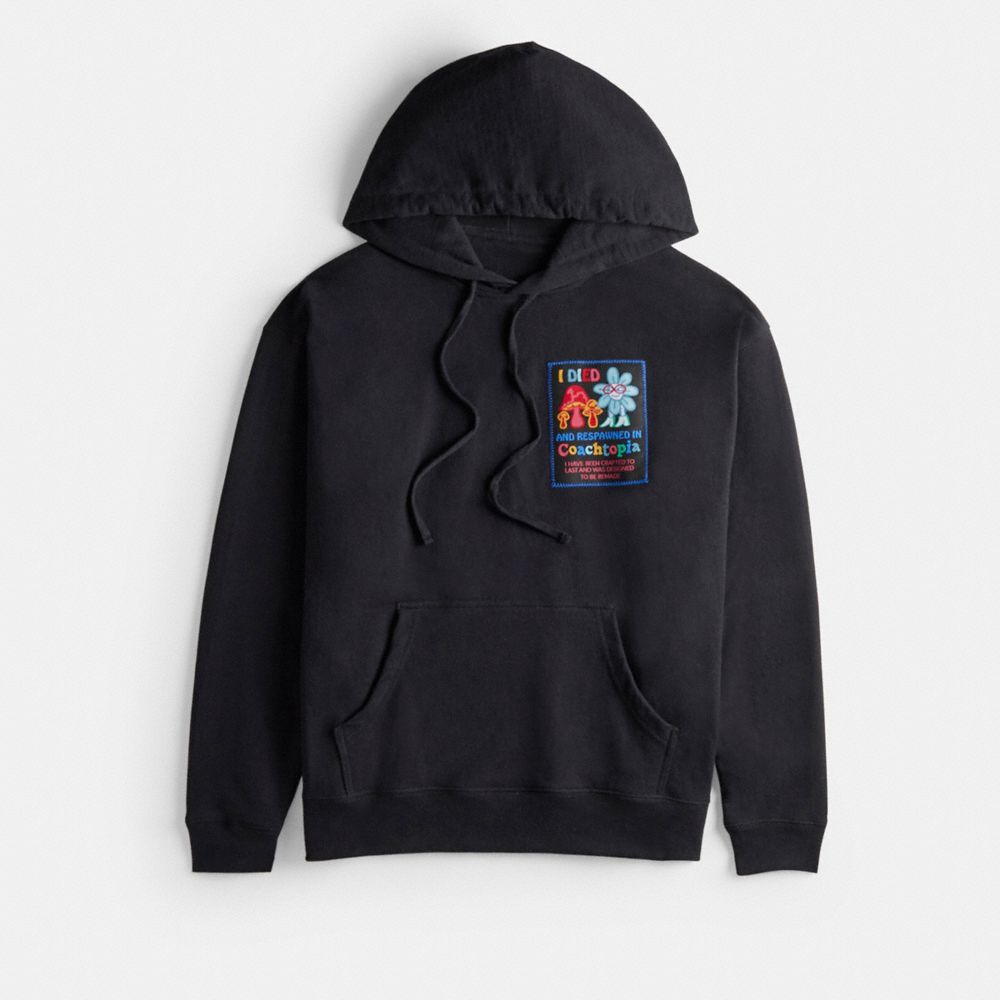 Hoodie With Coachtopia Graphic Label