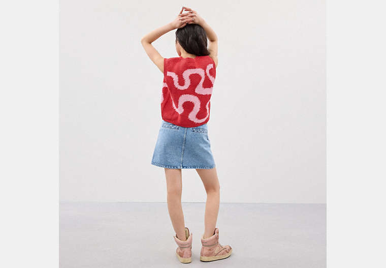 Coachtopia Cropped Crochet Tank Top