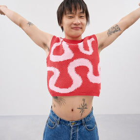 Coachtopia Cropped Crochet Tank Top