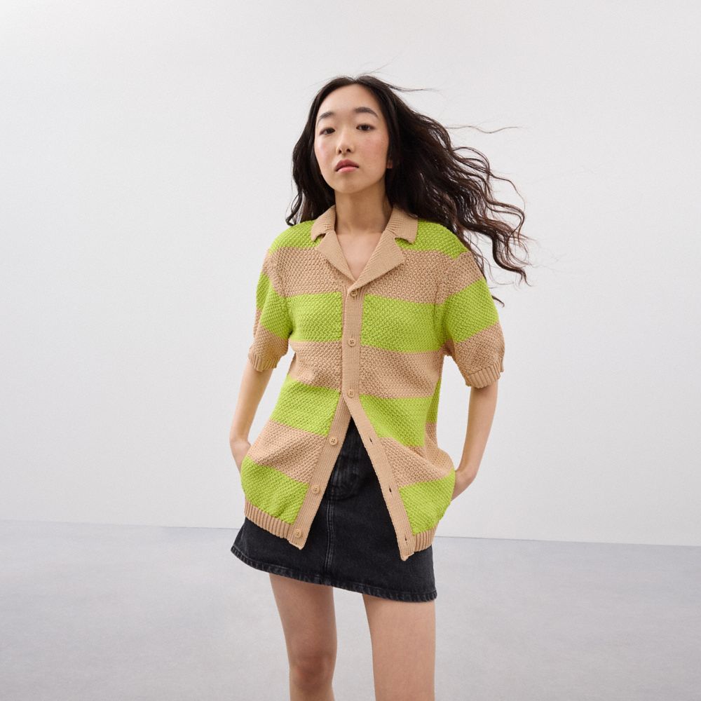 Coachtopia Crochet Button Up Shirt