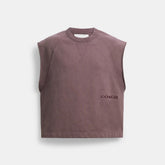 Sleeveless Garment Dye Crewneck