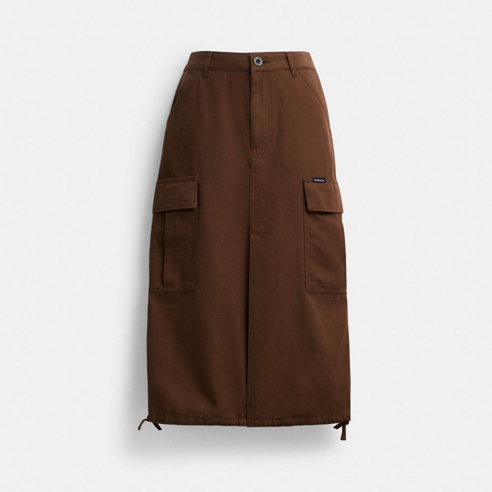 Cargo Maxi Skirt In Organic Cotton