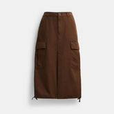 Cargo Maxi Skirt In Organic Cotton