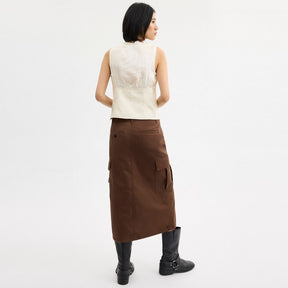 Cargo Maxi Skirt In Organic Cotton