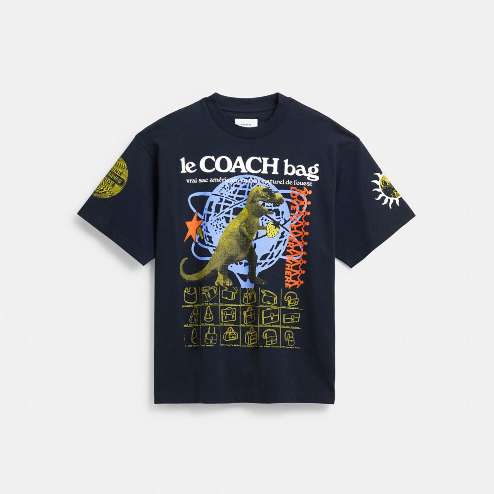 Graphic Relaxed T Shirt In Organic Cotton