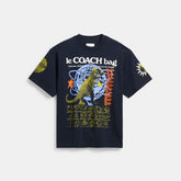 Graphic Relaxed T Shirt In Organic Cotton