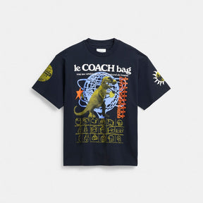 Graphic Relaxed T Shirt In Organic Cotton