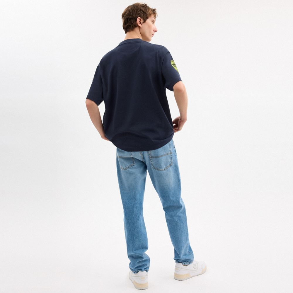 Graphic Relaxed T Shirt In Organic Cotton