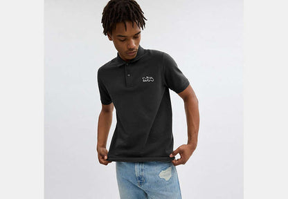 Horse And Carriage Classic Polo In Organic Cotton