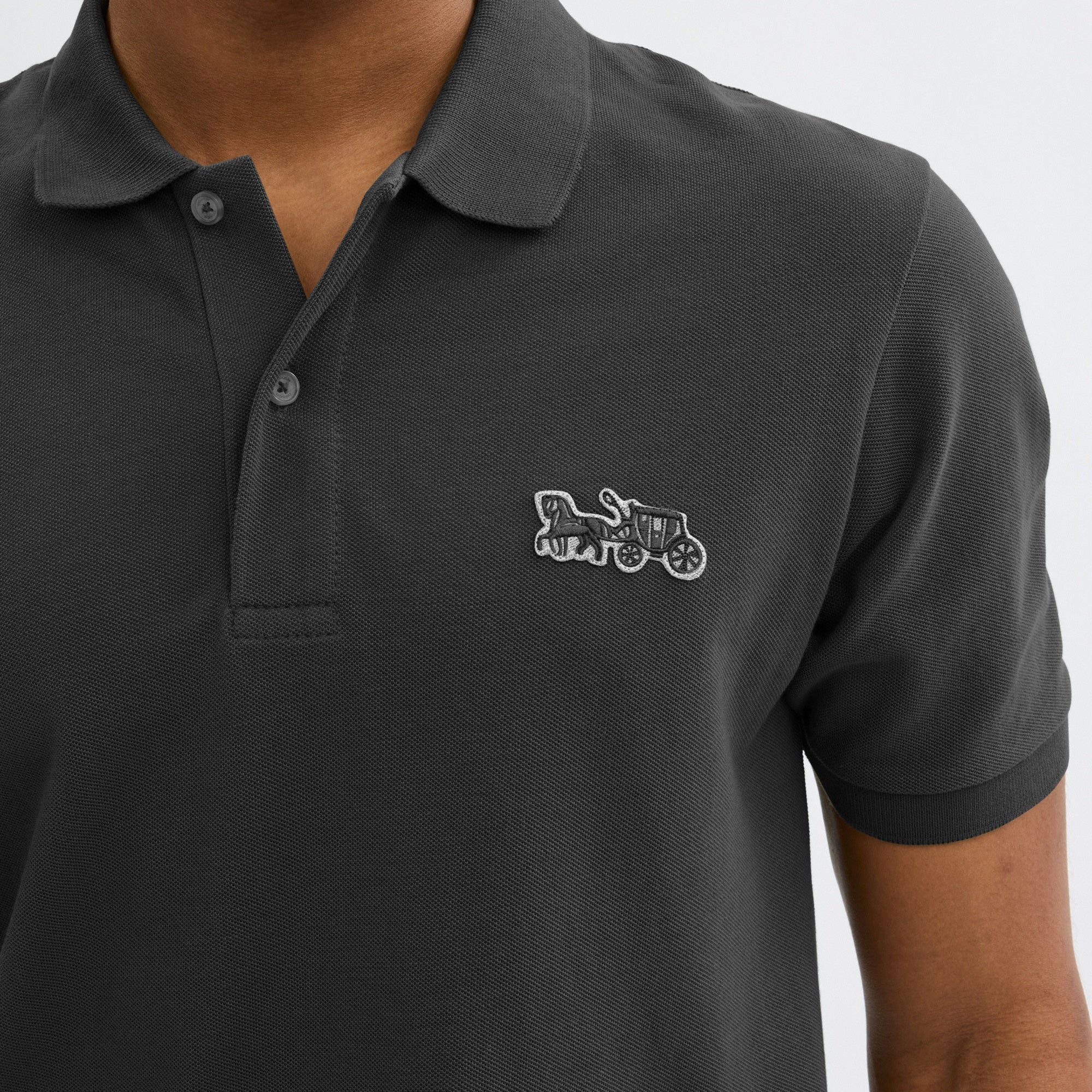 Horse And Carriage Classic Polo In Organic Cotton