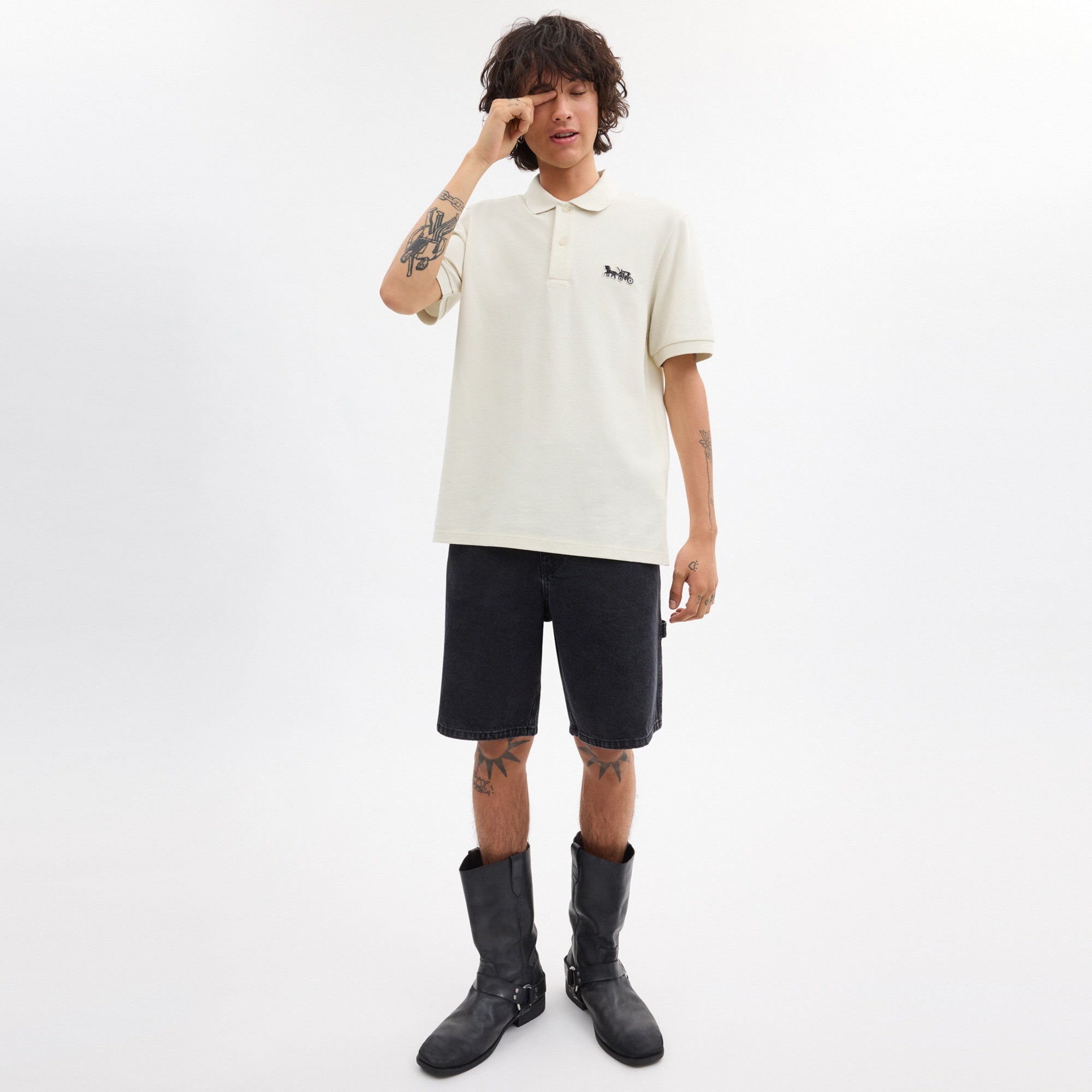 Horse And Carriage Classic Polo In Organic Cotton