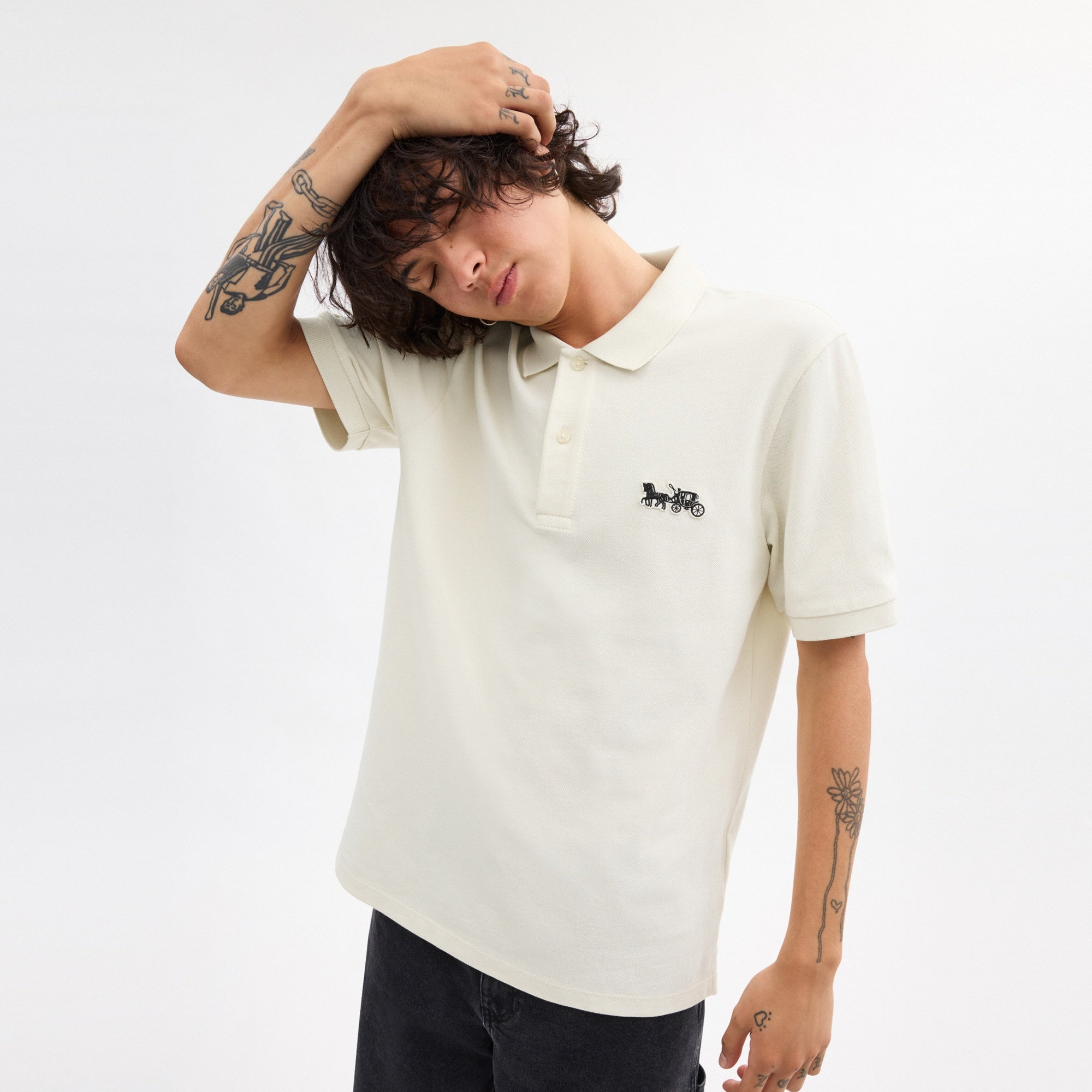 Horse And Carriage Classic Polo In Organic Cotton