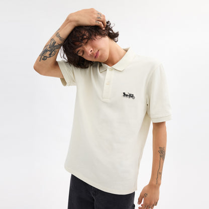 Horse And Carriage Classic Polo In Organic Cotton