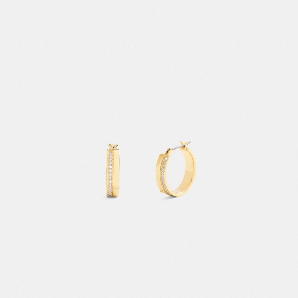 Pavé Hoop Earrings