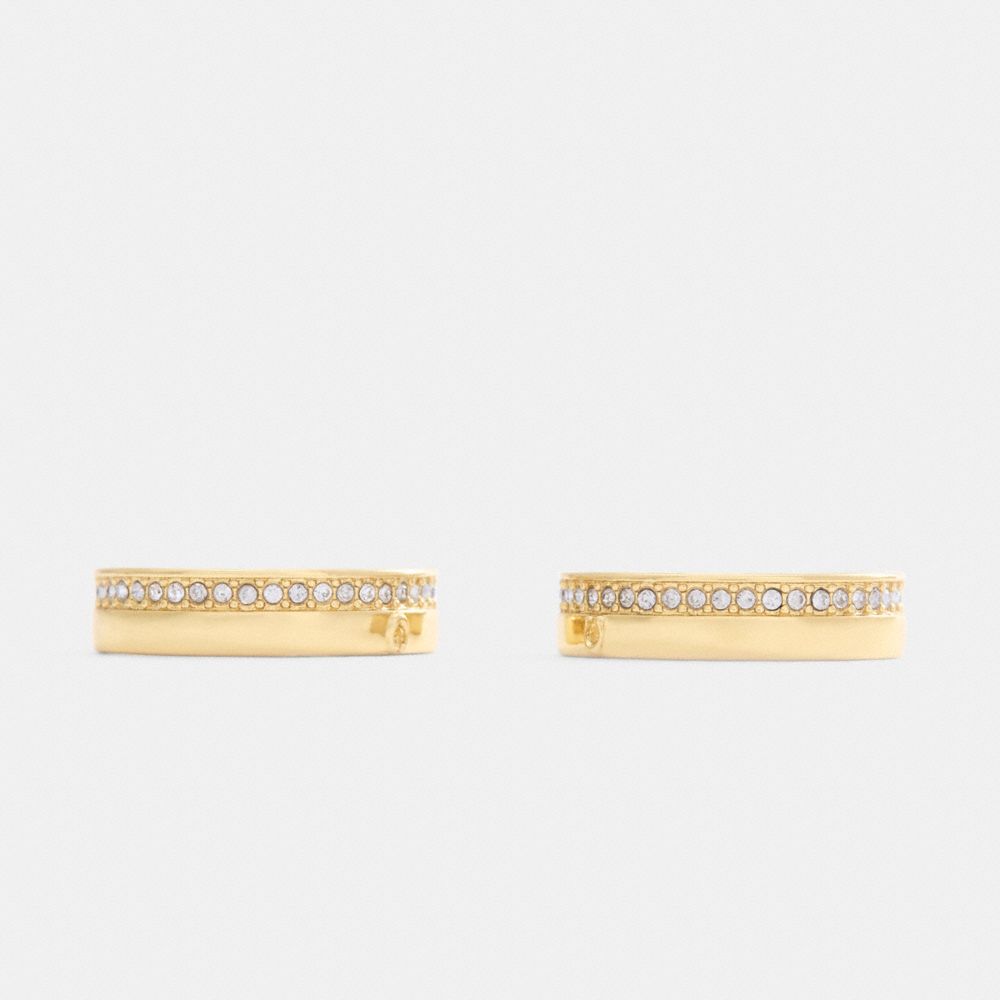 Pavé Hoop Earrings