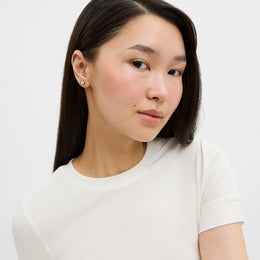 Halo Tea Rose Stud Earrings