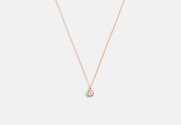 Halo Tea Rose Pendant Necklace