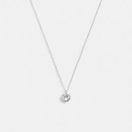 Halo Heart Pendant Necklace