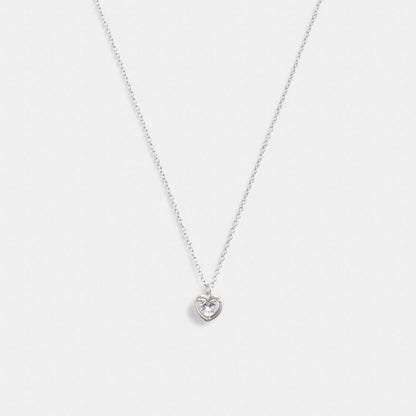 Halo Heart Pendant Necklace