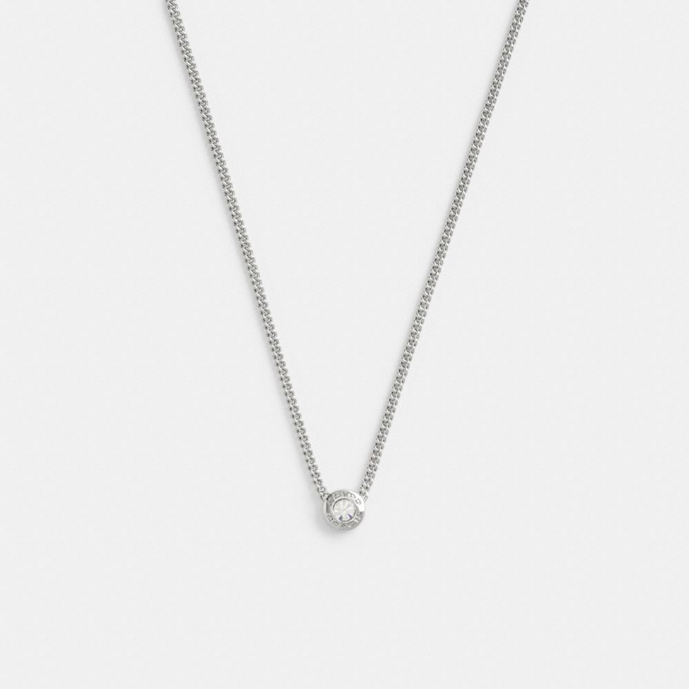 Open Circle Chain Pendant Necklace