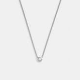 Open Circle Chain Pendant Necklace