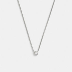 Open Circle Chain Pendant Necklace