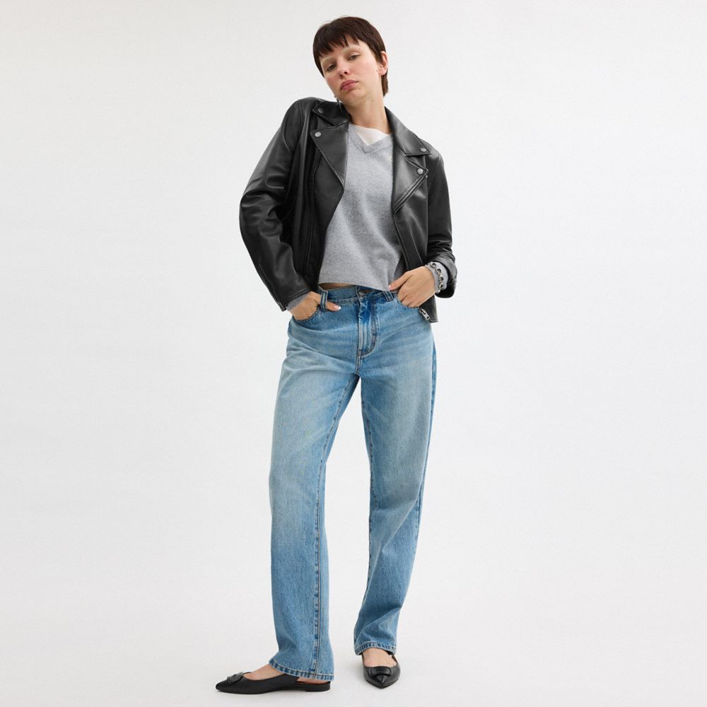Leather Moto Jacket