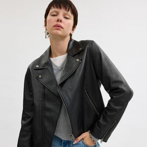 Leather Moto Jacket