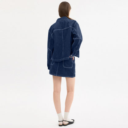 Denim Utility Skirt
