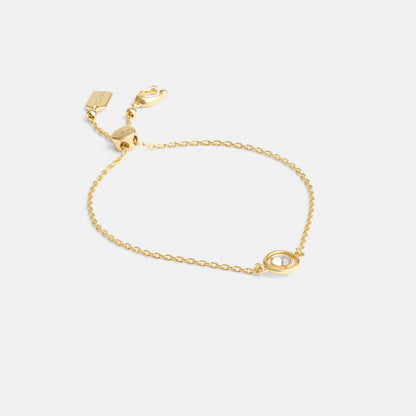 Halo Round Slider Bracelet
