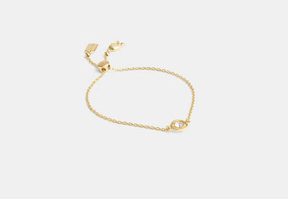 Halo Round Slider Bracelet