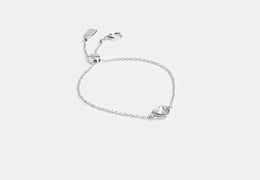 Halo Heart Slider Bracelet