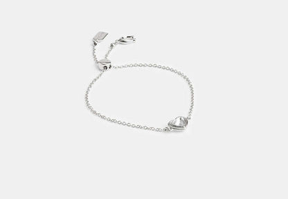 Halo Heart Slider Bracelet