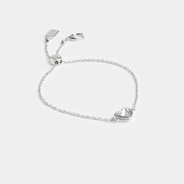 Halo Heart Slider Bracelet