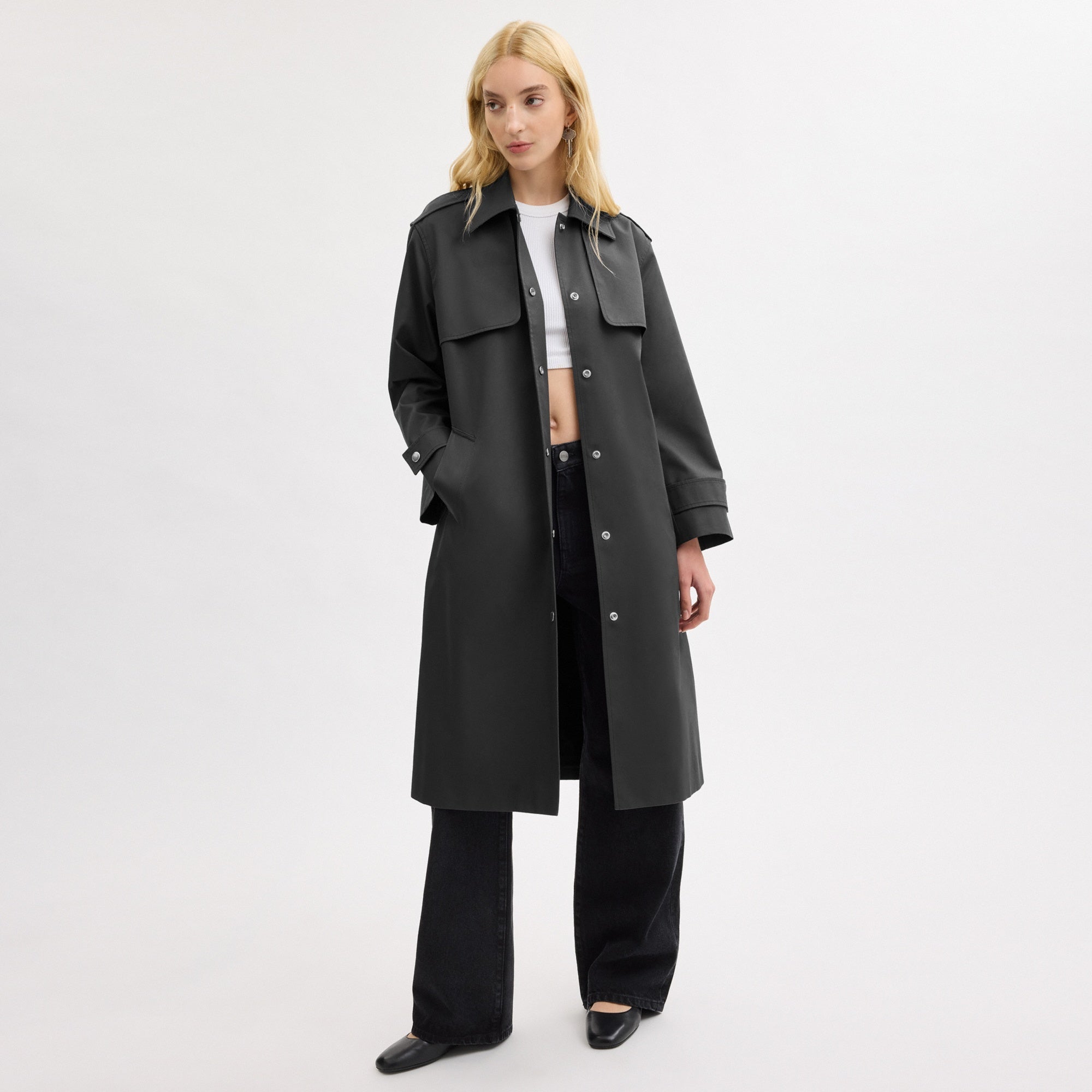 Double Gun Flap Snap Trench