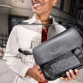 Racer Messenger Bag In Signature Canvas